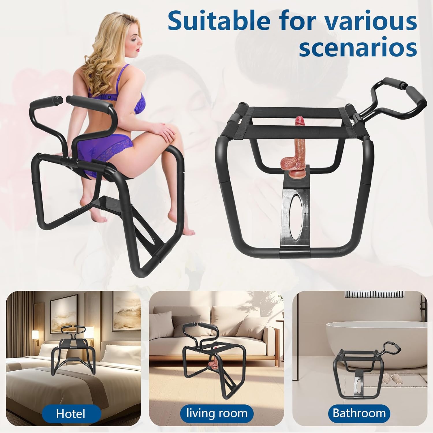 SpinThrust Sex Chair with Dildo & Armrests - Vixen | Nova Network