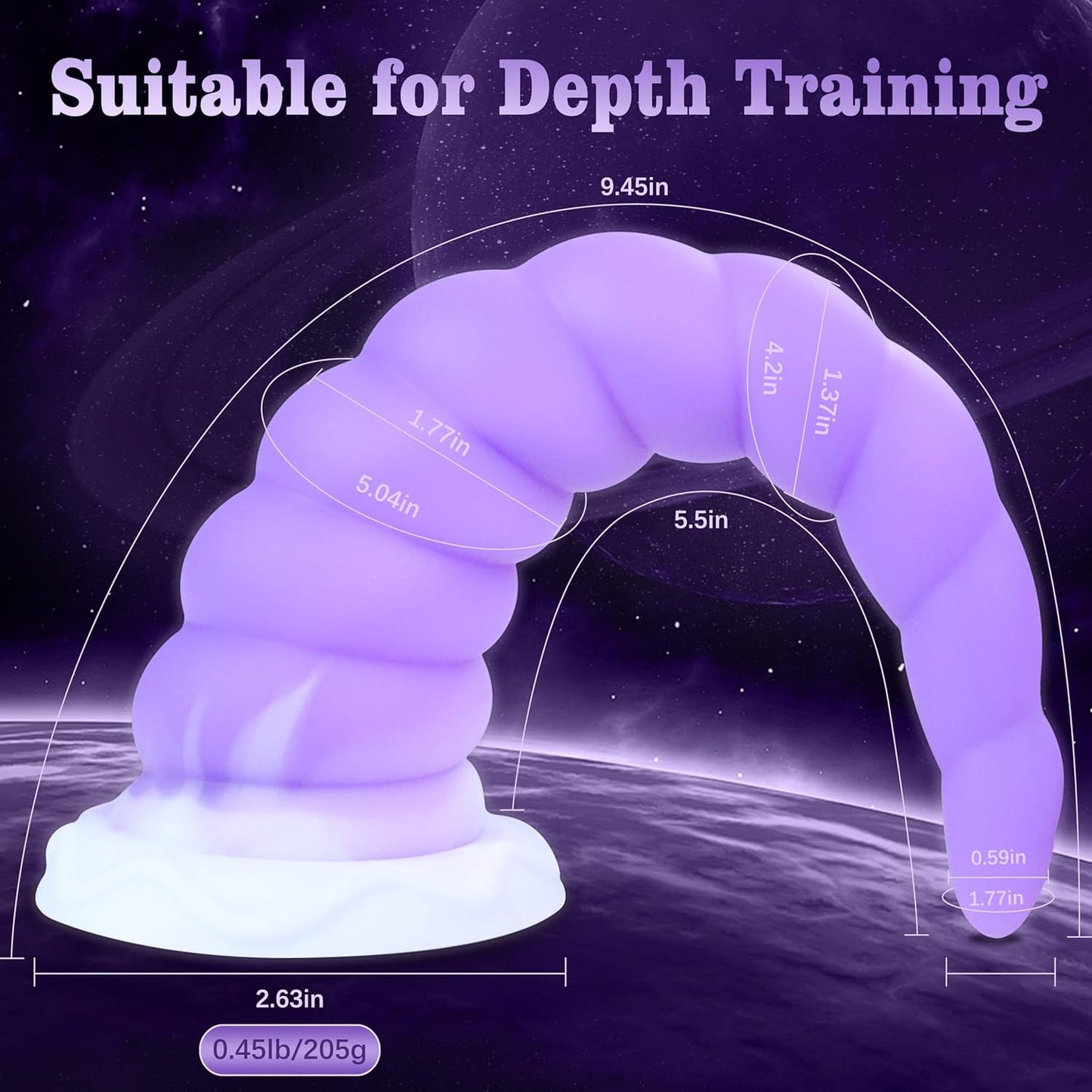 SpiralBloom Spiral-Textured Anal Trainer Plug - Vixen | Nova Network