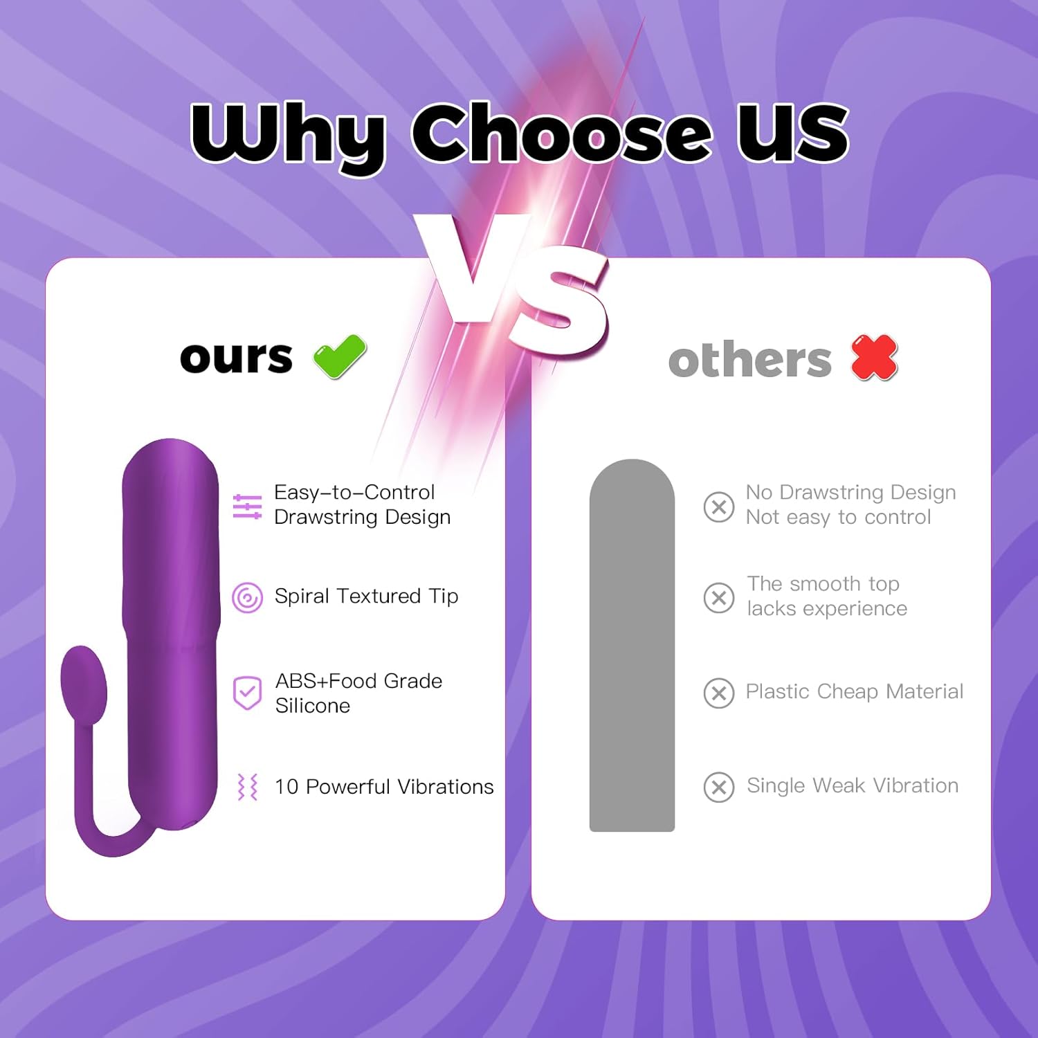 SpiralPulse Spiral Textured Bullet Vibrator - Vixen | Nova Network