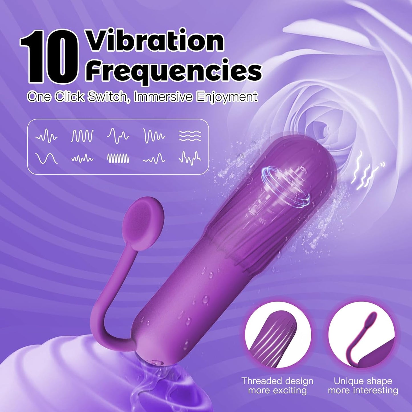 SpiralPulse Spiral Textured Bullet Vibrator - Vixen | Nova Network