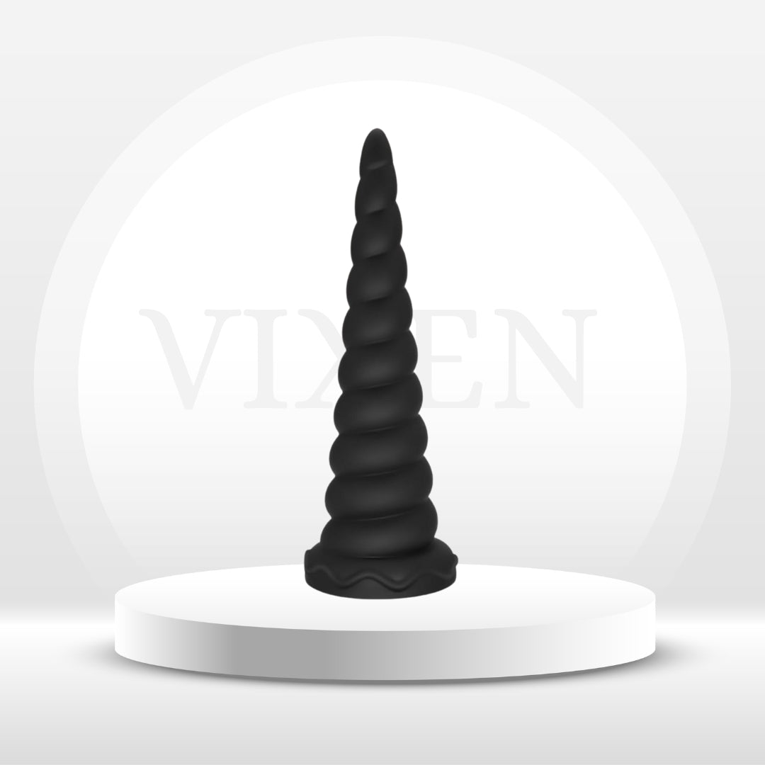 SpiralRide Liquid Silicone Anal Plug - Vixen | Nova Network