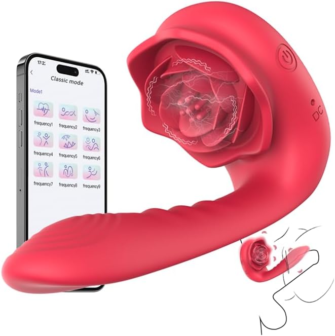 SpiralRose 4 - in - 1 App - Controlled G - Spot & Clit Vibrator - Vixen | Nova Network