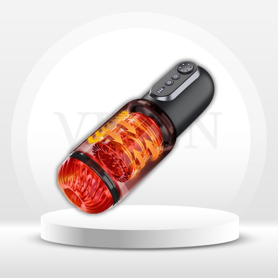 SpiralWave App Control Stroker | 5 Thrust, Rotate, Lick & Suck Modes - Vixen Adult Playroom