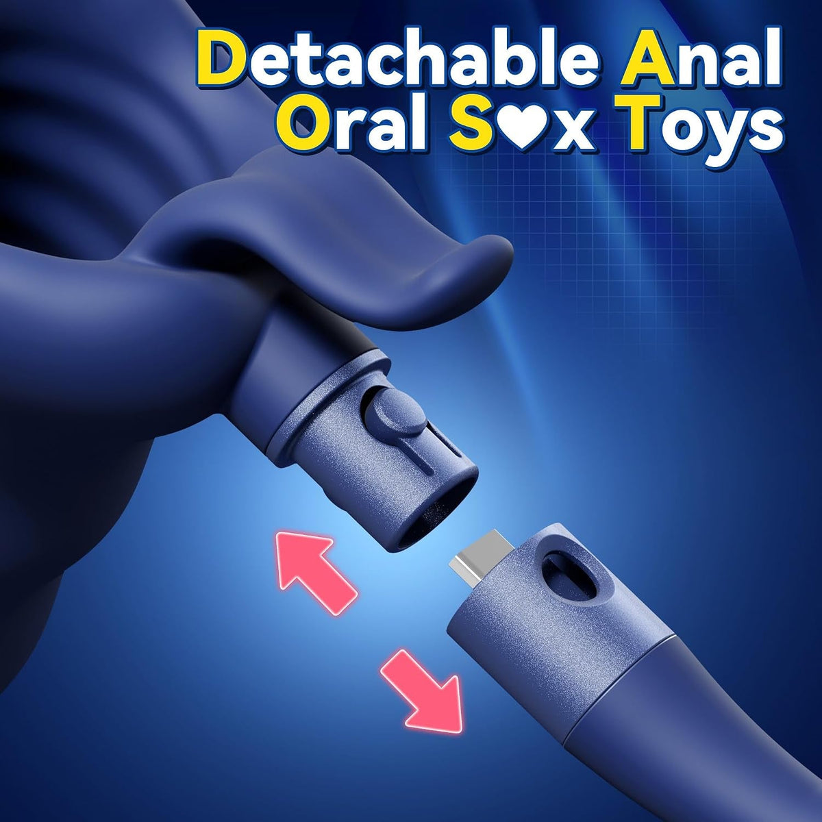 SplitForce Vibrating Male Masturbator with Detachable Butt Plug - Vixen Adult Playroom