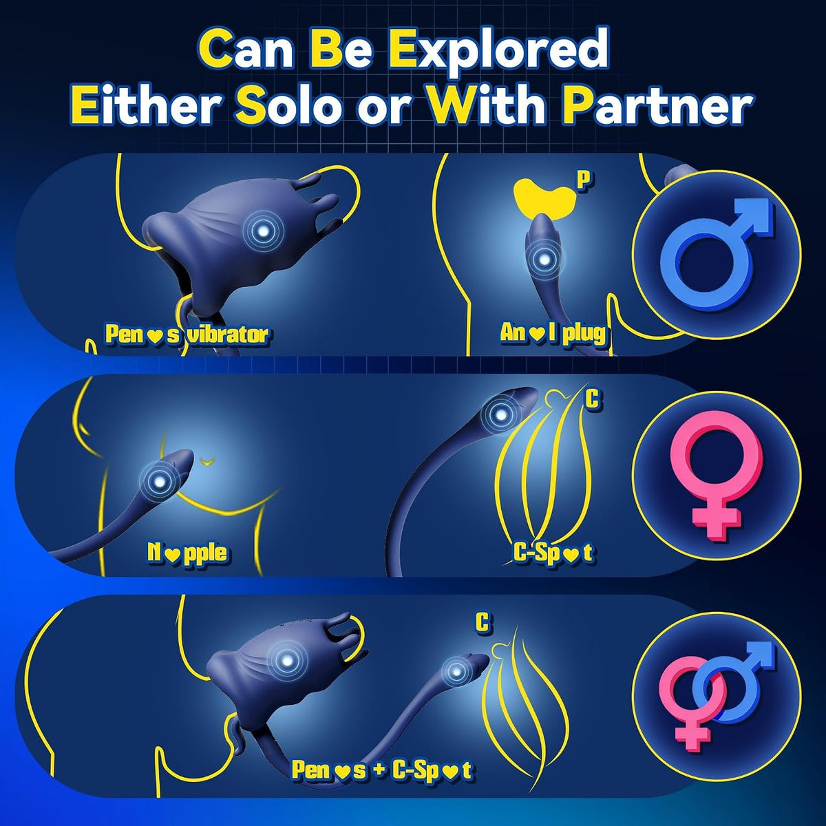SplitForce Vibrating Male Masturbator with Detachable Butt Plug - Vixen Adult Playroom