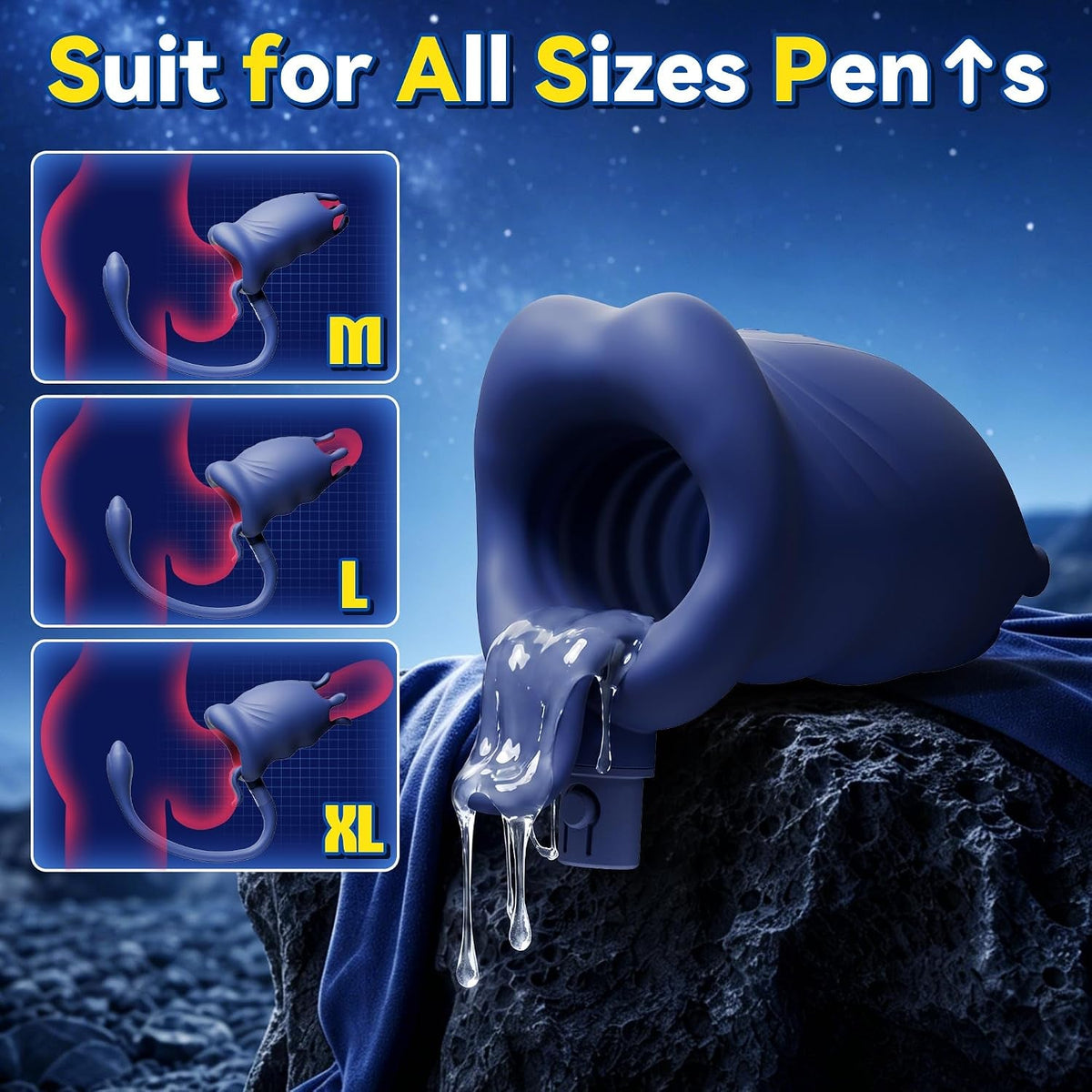 SplitForce Vibrating Male Masturbator with Detachable Butt Plug - Vixen Adult Playroom