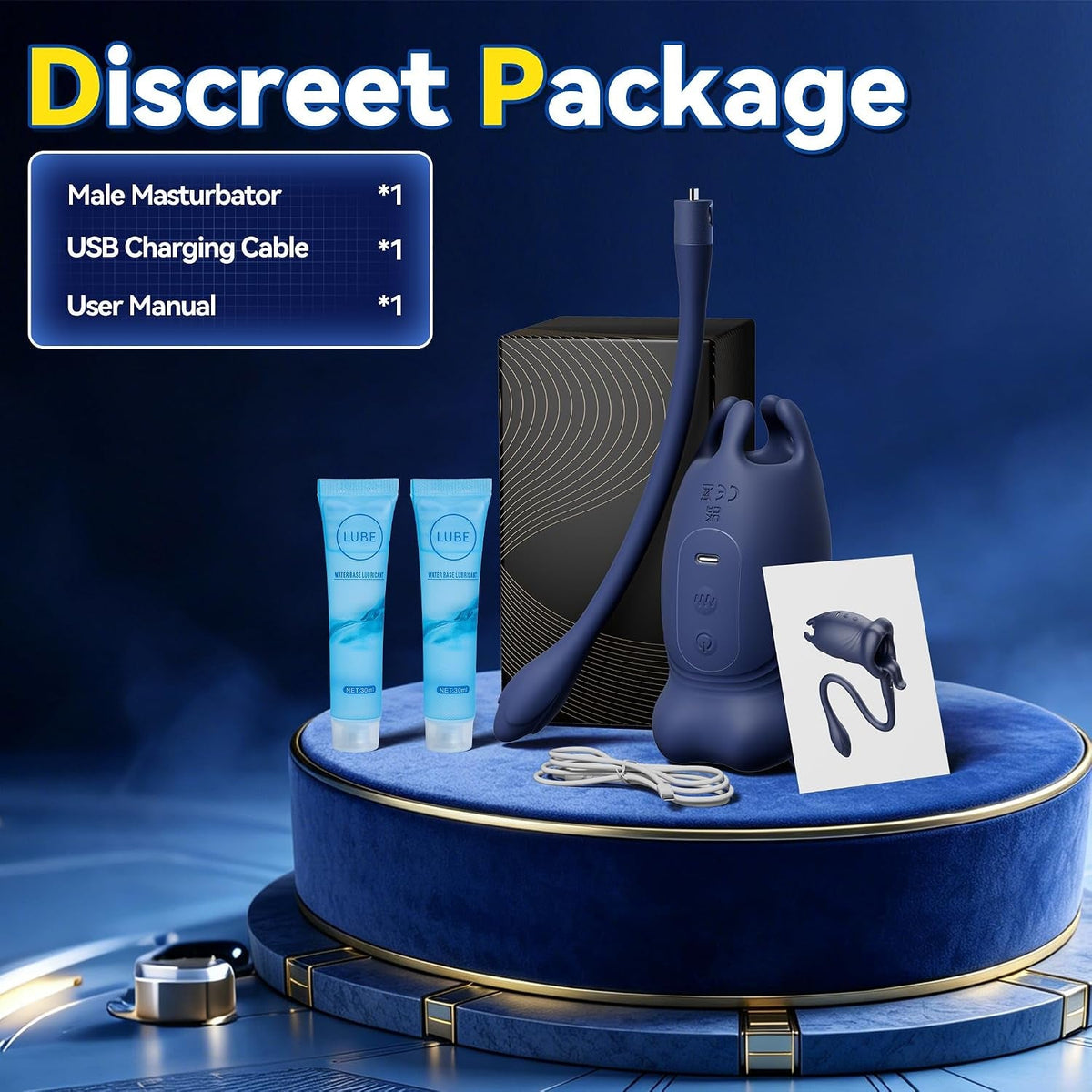 SplitForce Vibrating Male Masturbator with Detachable Butt Plug - Vixen Adult Playroom