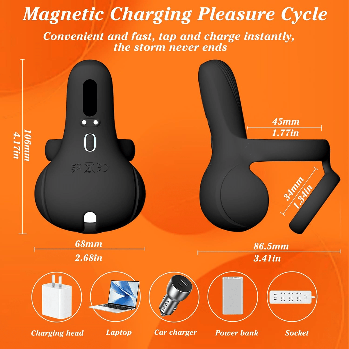 StaminaCircuit 3-in-1 Vibrating Cock Ring – Dual Rings, 10 Modes - Vixen Adult Playroom