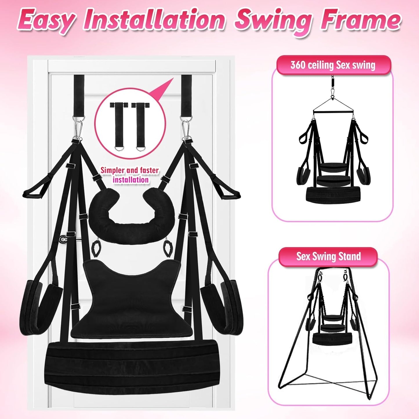 StandFree Freestanding Sex Swing Frame & Sling 800lb - Vixen | Nova Network
