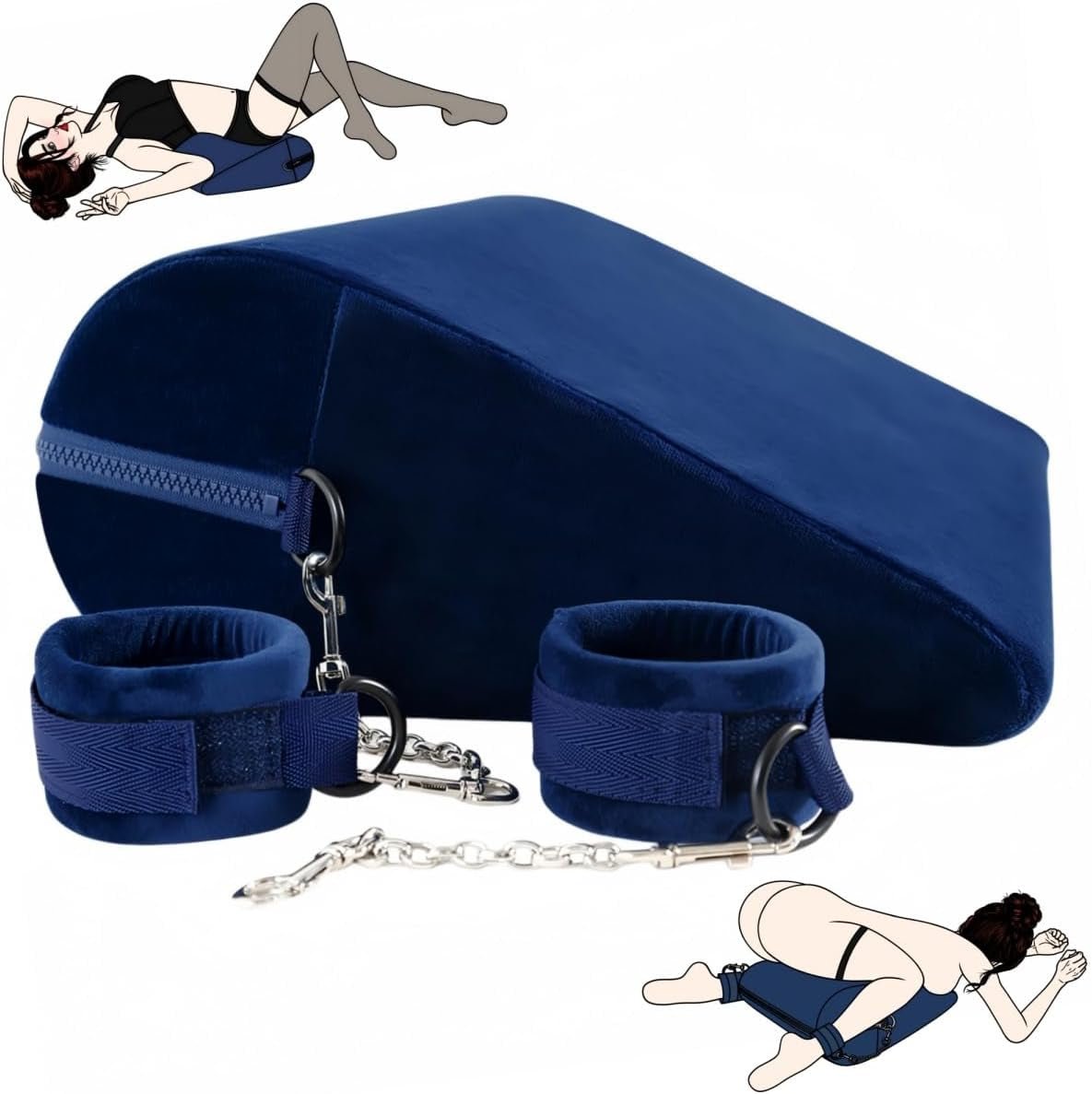 SteadyRise Sex Position Pillow & Cuffs - Vixen Adult Playroom