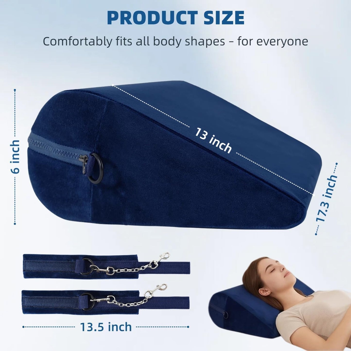 SteadyRise Sex Position Pillow & Cuffs - Vixen Adult Playroom