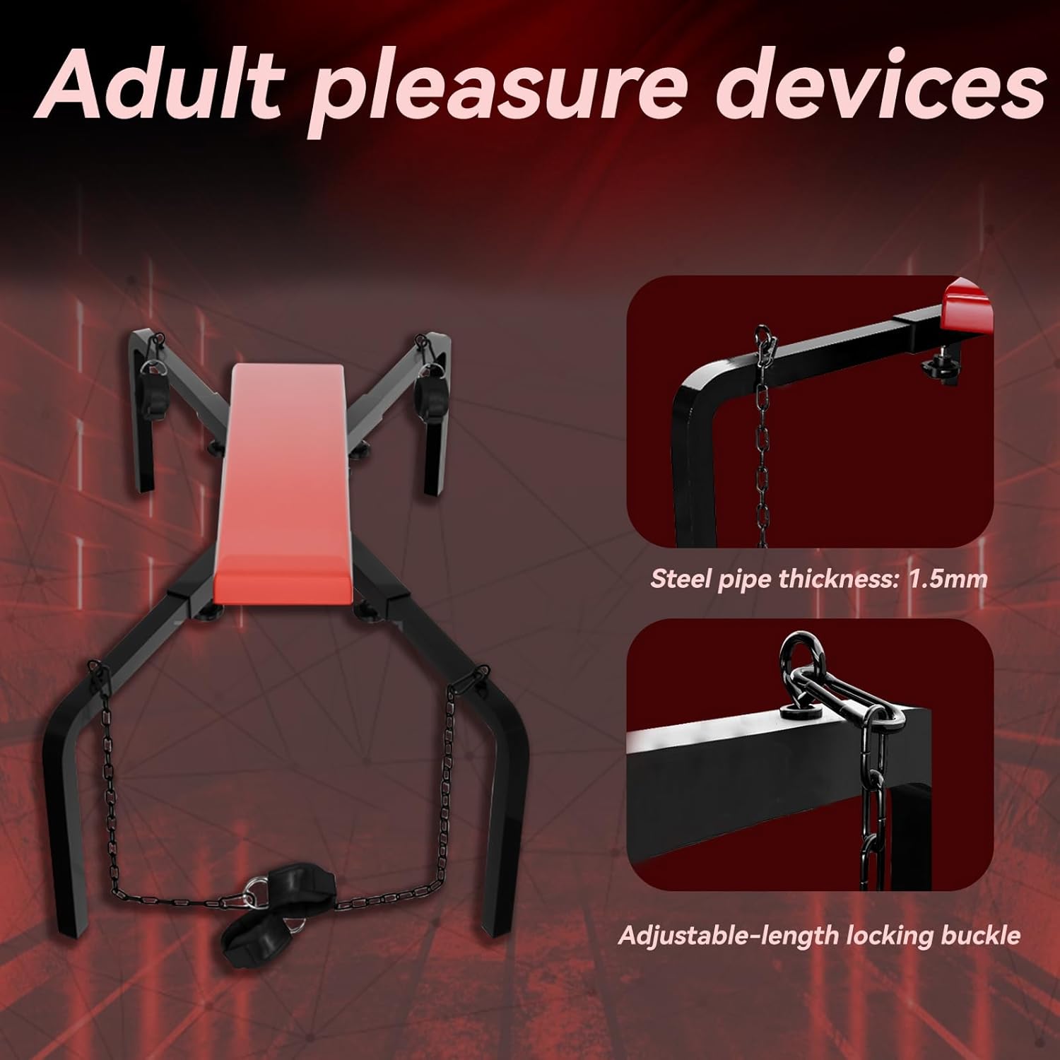 SteelBound Adjustable BDSM Sex Cross - Vixen | Nova Network