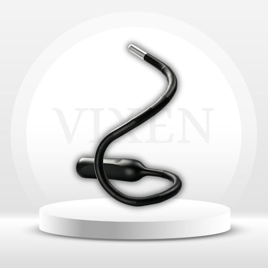 SteelCurrent Vibrating Urethral Sounding Rod with Steel Tip - Vixen Adult Playroom