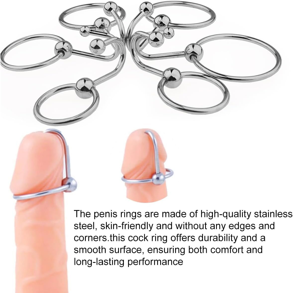SteelHold Stainless Steel Cock Ring & Urethral Sound - Vixen | Nova Network