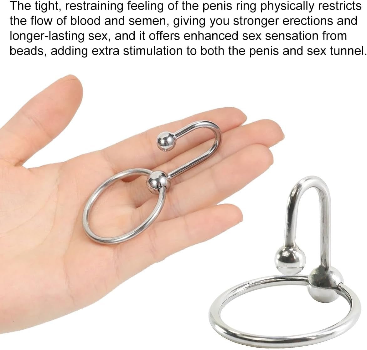 SteelHold Stainless Steel Cock Ring & Urethral Sound - Vixen | Nova Network