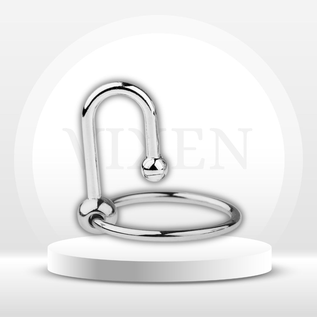 SteelHold Stainless Steel Cock Ring & Urethral Sound - Vixen | Nova Network
