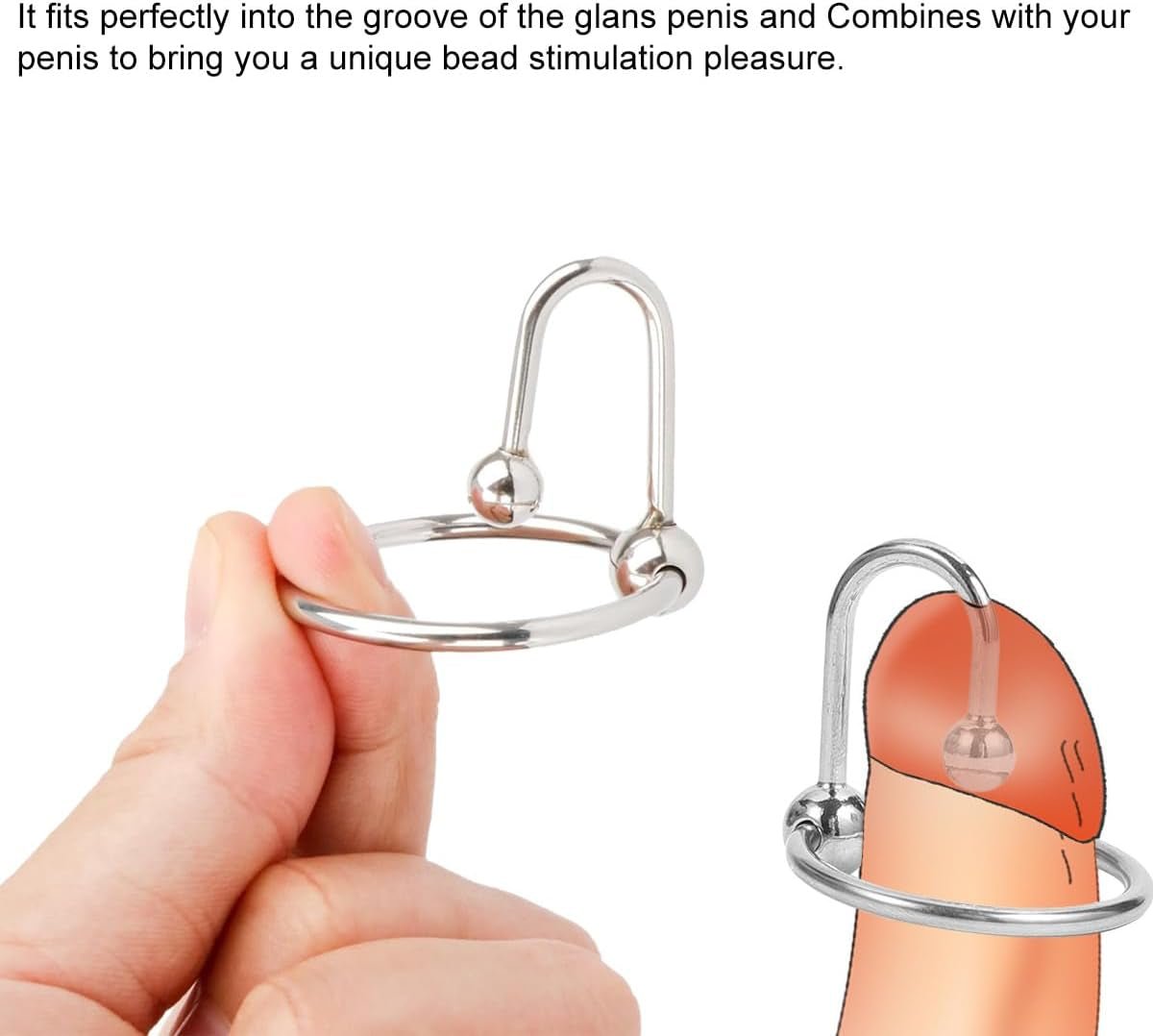 SteelHold Stainless Steel Cock Ring & Urethral Sound - Vixen | Nova Network