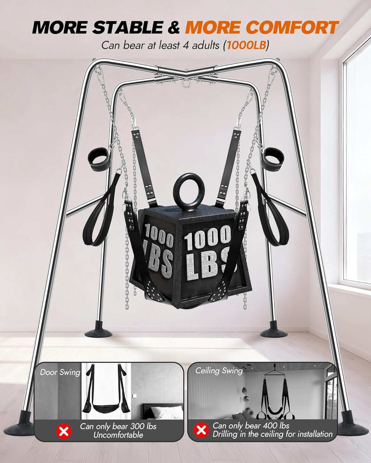 SteelPlay Premium Sex Swing Stand Set - Vixen | Nova Network