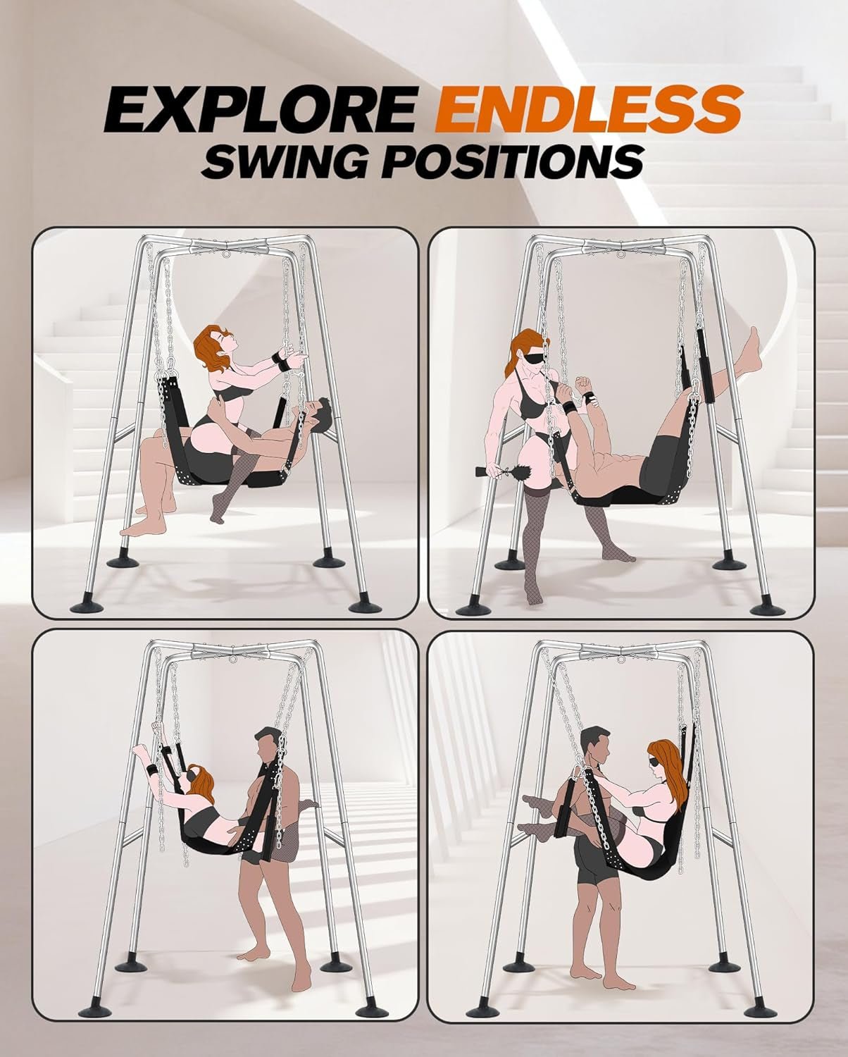 SteelPlay Premium Sex Swing Stand Set - Vixen | Nova Network