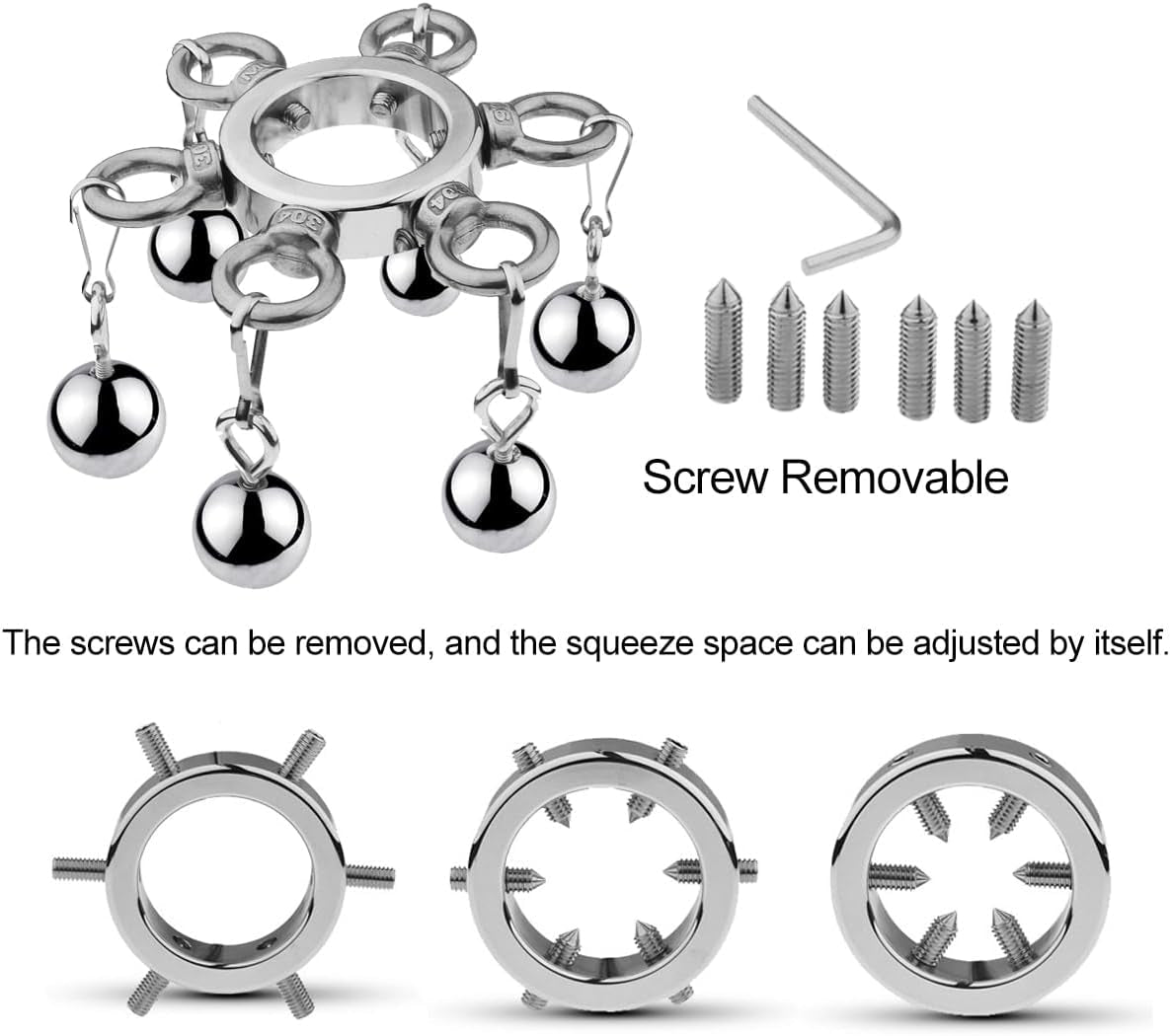 SteelTension Stainless Steel CBT Ball Stretcher - Vixen | Nova Network