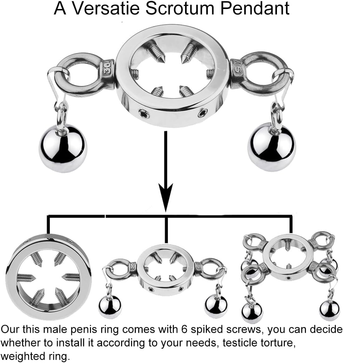 SteelTension Stainless Steel CBT Ball Stretcher - Vixen | Nova Network