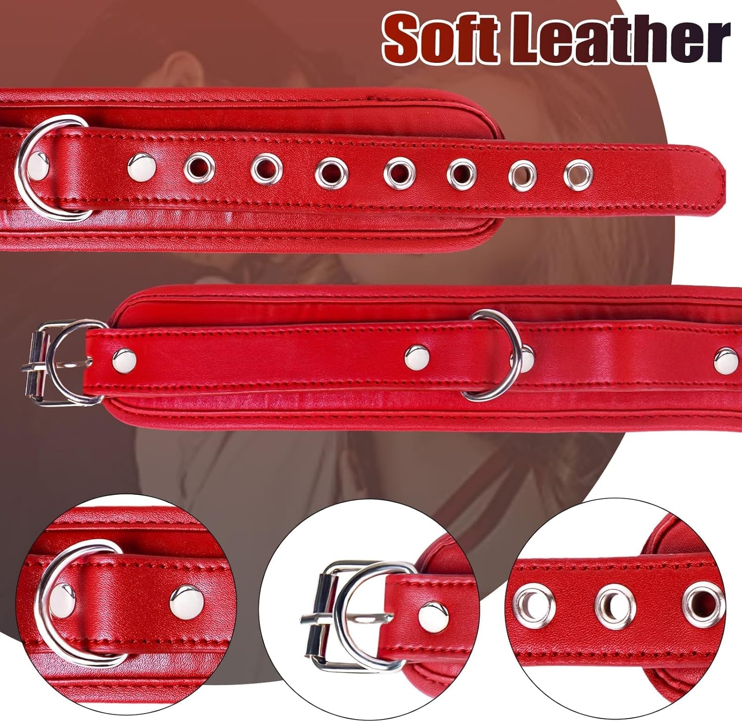 SteelTether BDSM Anal Hook Set – Leather Collar & Steel Trainer - Vixen Adult Playroom