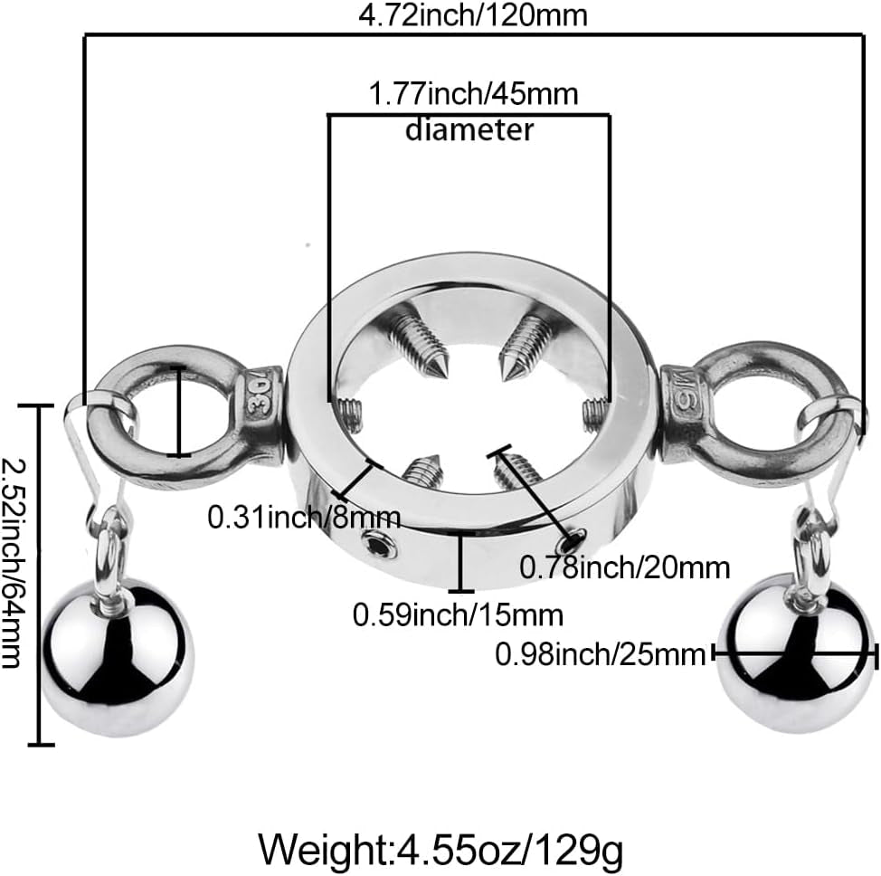 SteelVise Adjustable Stainless Steel CBT Ball Stretcher - Vixen | Nova Network