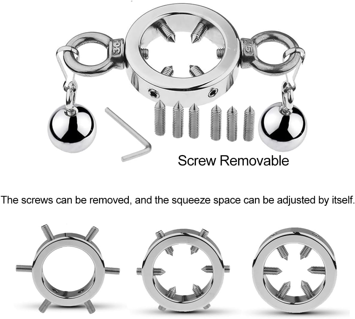 SteelVise Adjustable Stainless Steel CBT Ball Stretcher - Vixen | Nova Network