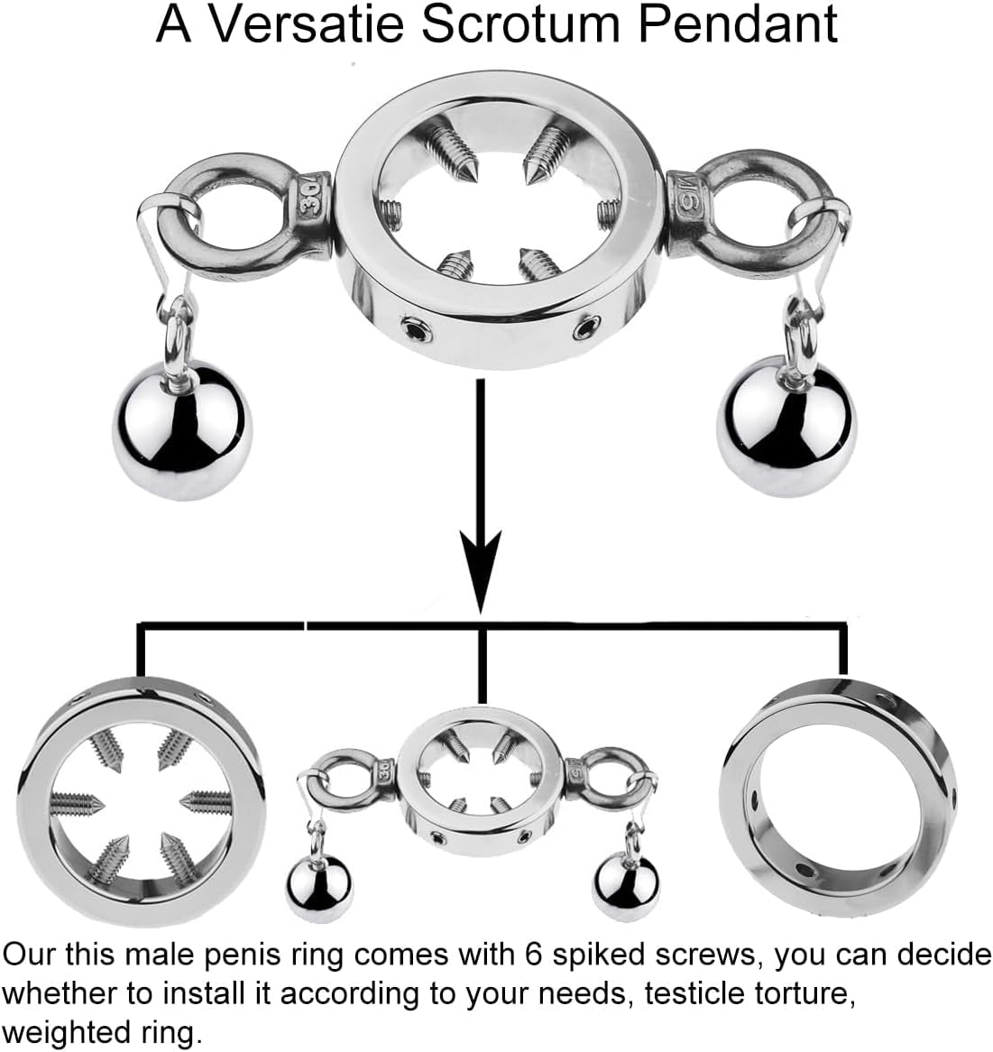 SteelVise Adjustable Stainless Steel CBT Ball Stretcher - Vixen | Nova Network