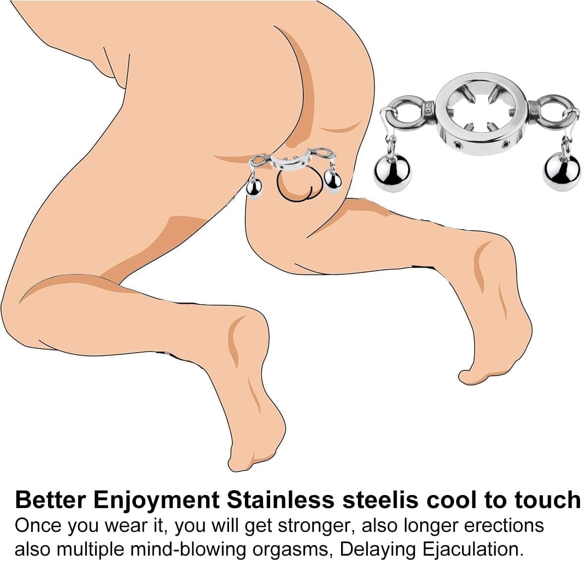 SteelVise Adjustable Stainless Steel CBT Ball Stretcher - Vixen | Nova Network