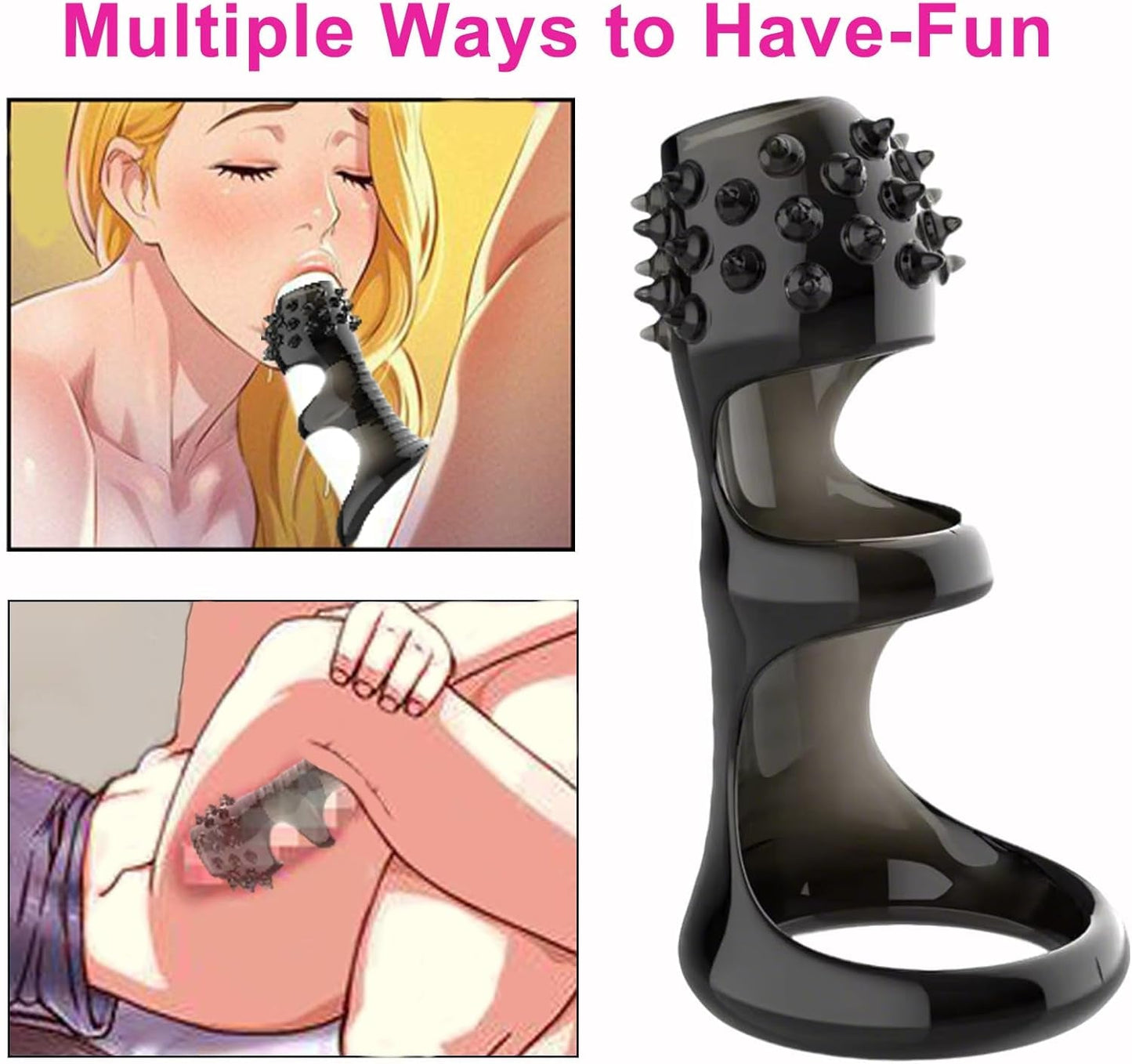 StimLock 4 - Piece Silicone Penis Ring Sleeve Set - Vixen | Nova Network