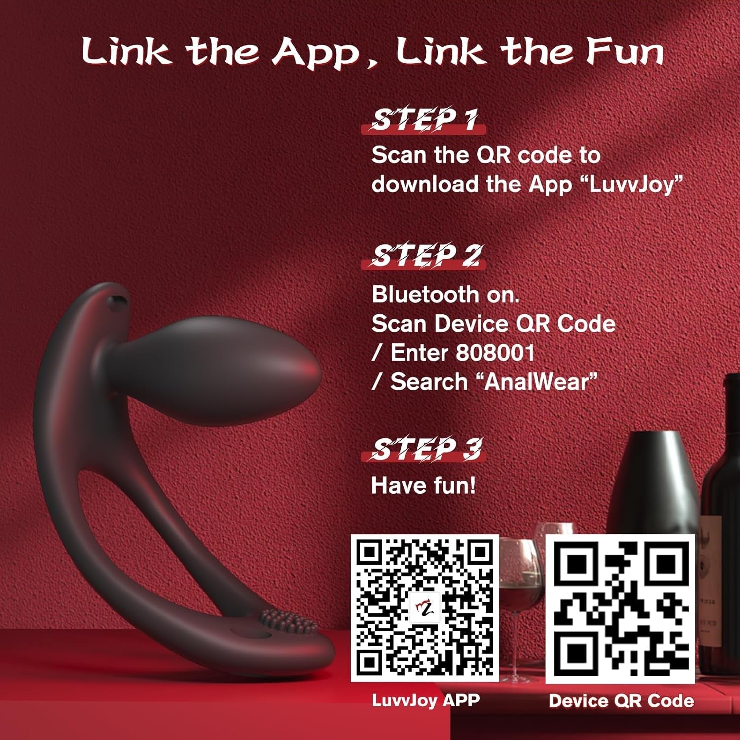 StrapPulse Wearable Anal Vibrator Couples Plug - Vixen | Nova Network