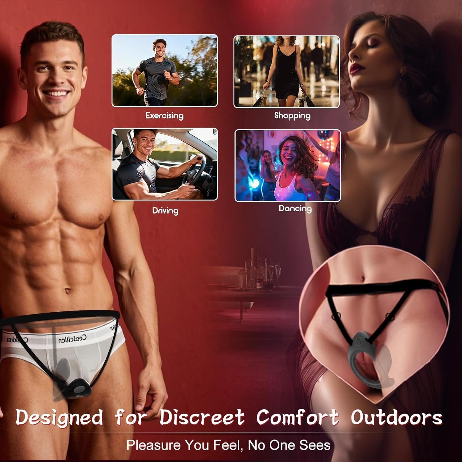 StrapPulse Wearable Anal Vibrator Couples Plug - Vixen | Nova Network