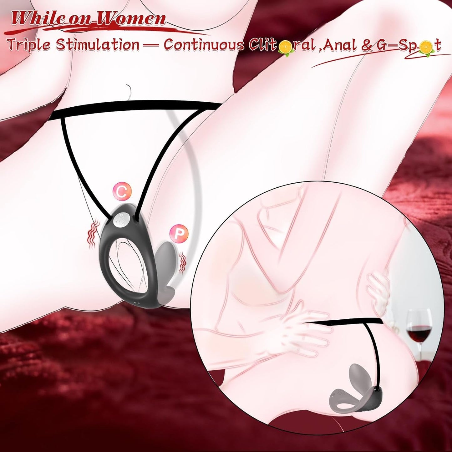 StrapPulse Wearable Anal Vibrator Couples Plug - Vixen | Nova Network