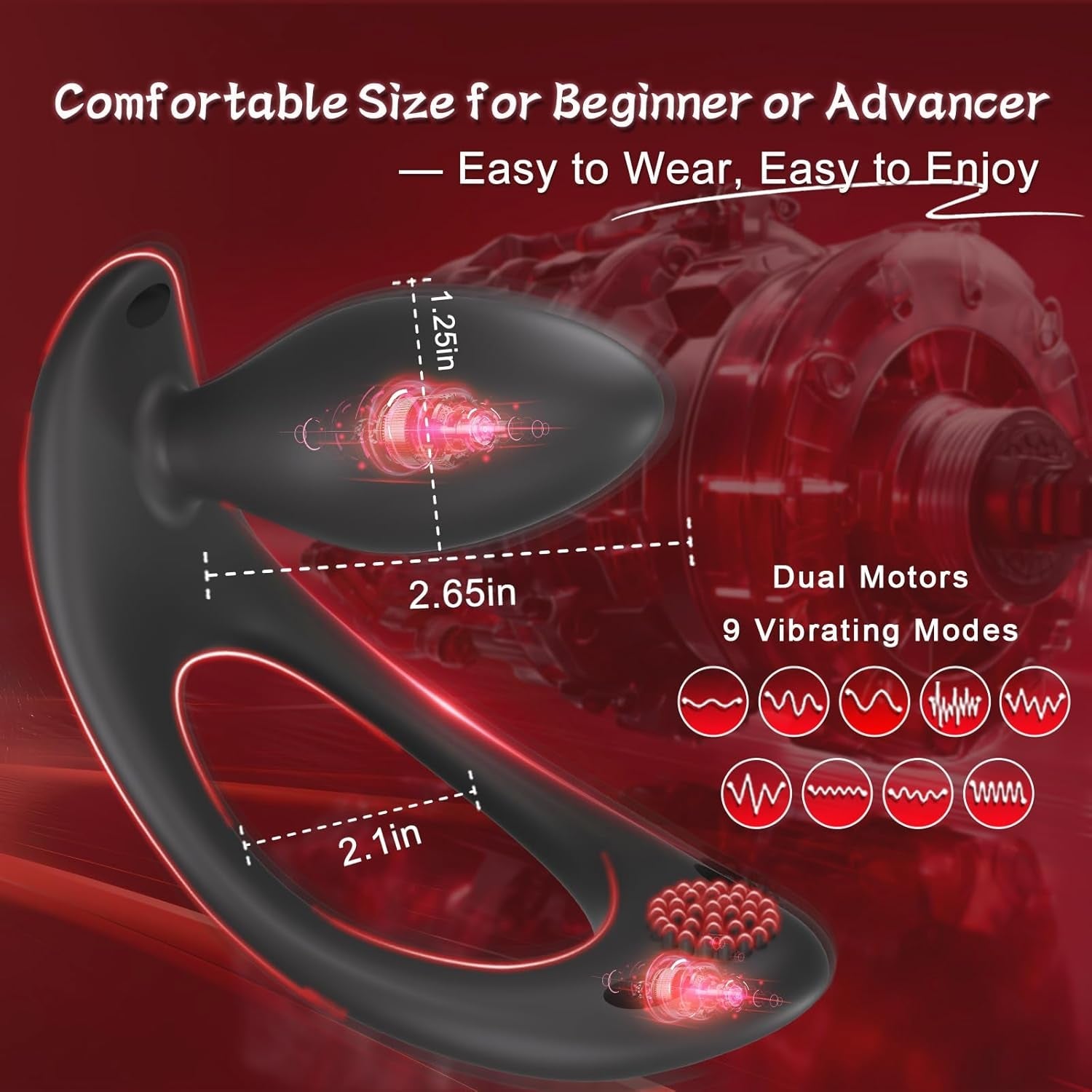StrapPulse Wearable Anal Vibrator Couples Plug - Vixen | Nova Network