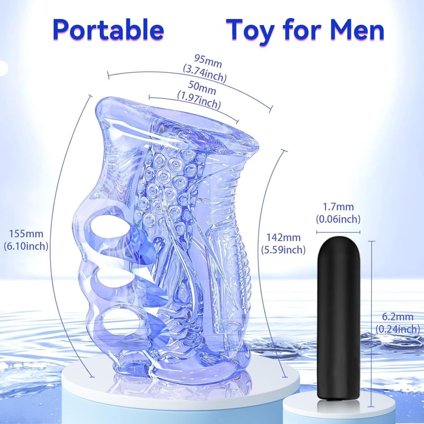 StrokeLock Male Stroker Sleeve with Bullet Vibrator - Vixen | Nova Network