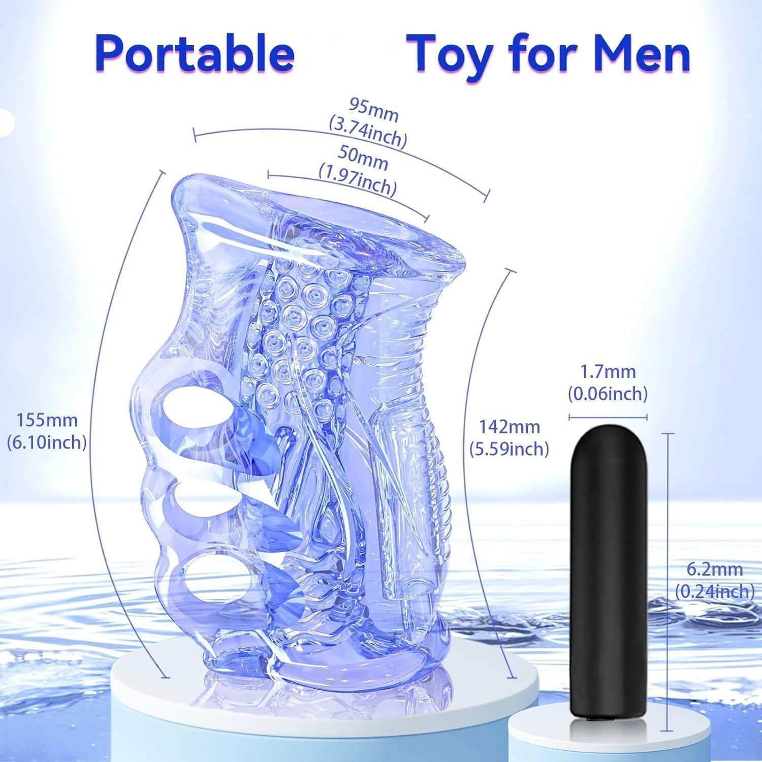 StrokeLock Male Stroker Sleeve with Bullet Vibrator - Vixen | Nova Network