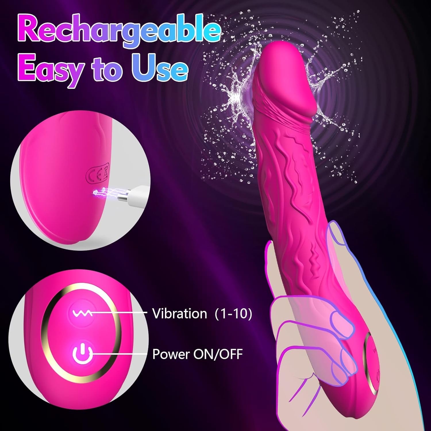 StrokeLuxe Realistic G - Spot Vibrator Dildo - Vixen | Nova Network