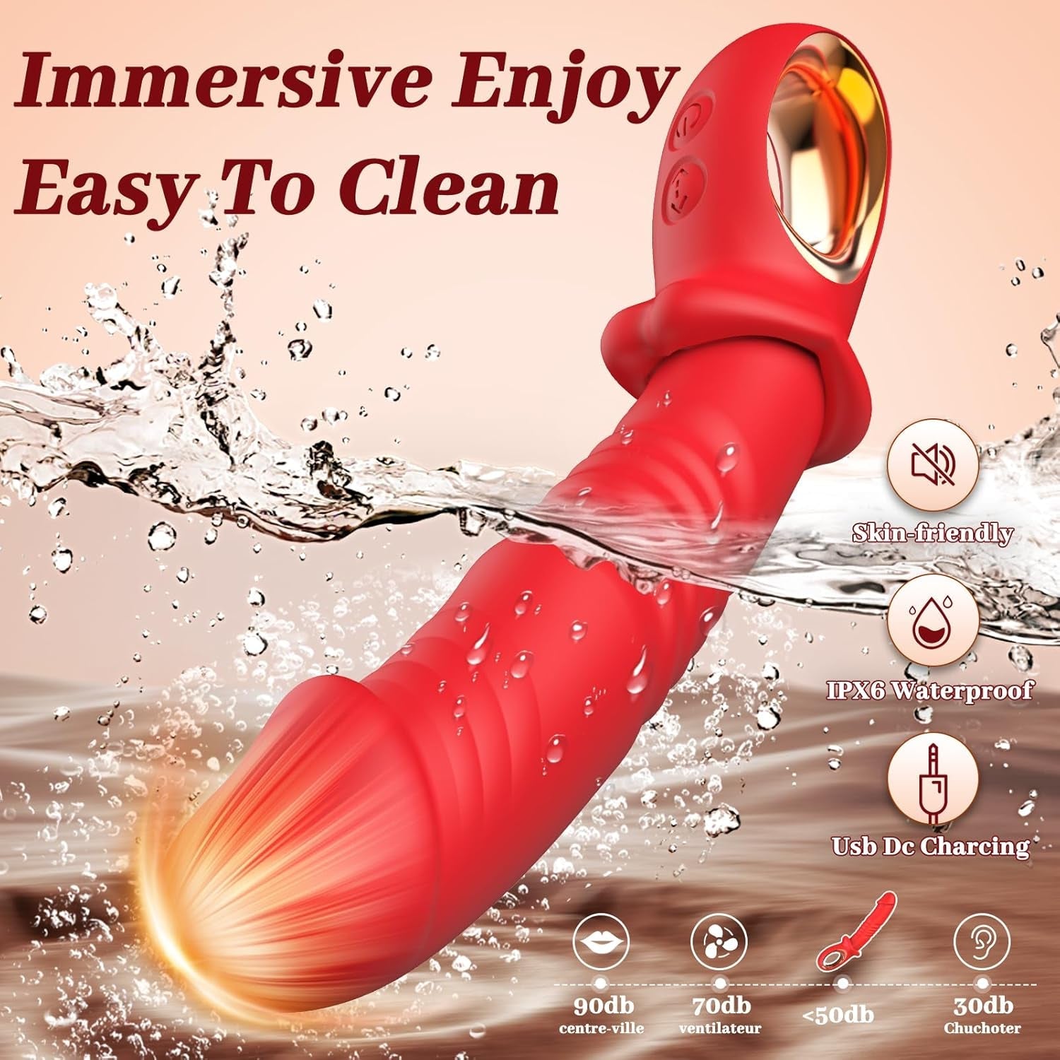 StrokeTempo Thrusting G - Spot Dildo Vibrator - Vixen | Nova Network
