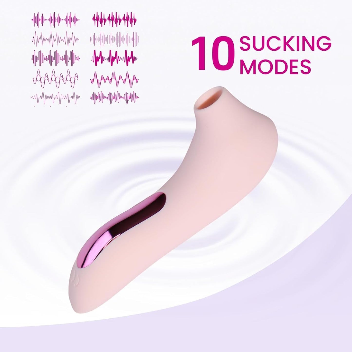 Sucking Vibrator Wand Adult Womens Sex Toys, Clitoral Nipple Sucker with 10 Sucking Modes, Clitoral Stimulator Vibrator Clit Sex Novelties, Waterproof Rose Toy G Spot Vibrator for Women Couples - Vixen | Nova Network