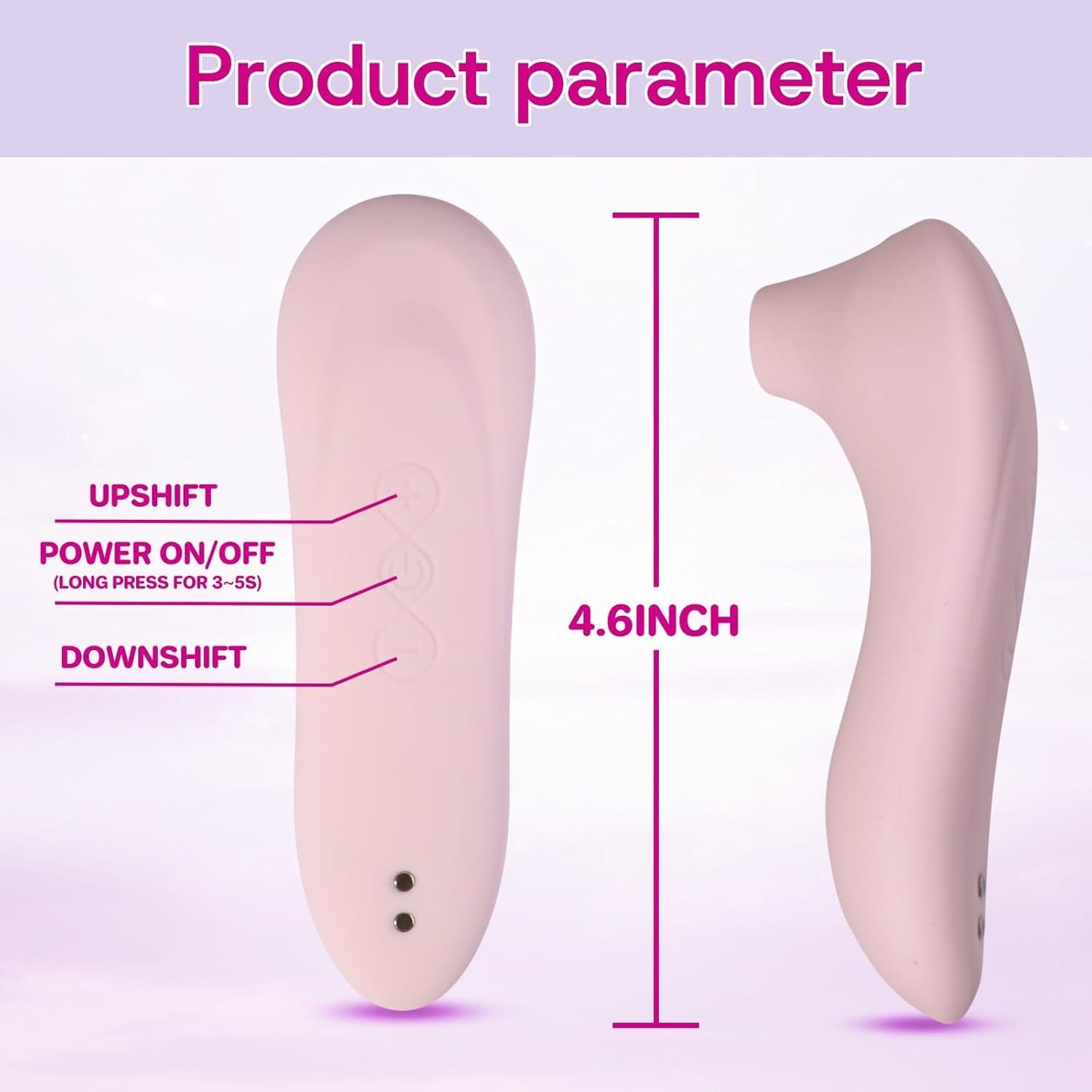 Sucking Vibrator Wand Adult Womens Sex Toys, Clitoral Nipple Sucker with 10 Sucking Modes, Clitoral Stimulator Vibrator Clit Sex Novelties, Waterproof Rose Toy G Spot Vibrator for Women Couples - Vixen | Nova Network
