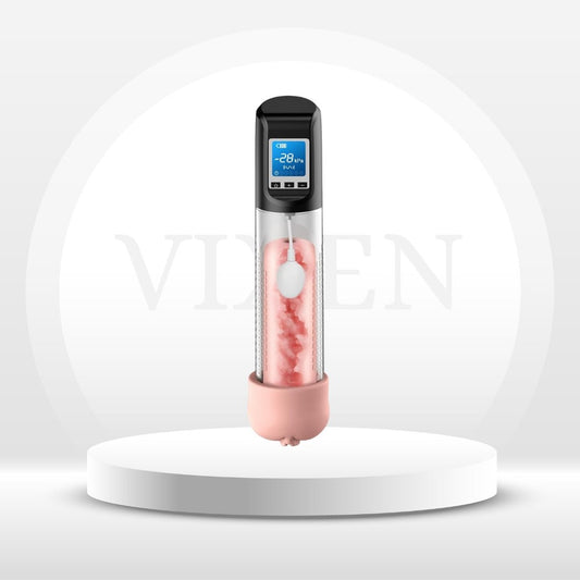Electric Penis Pump with 4 Suction Modes & Cock Ring Kit Vixen | Nova Network Electric Penis Pump with 4 Suction Modes & Cock Ring Kit Vixen | Nova Network