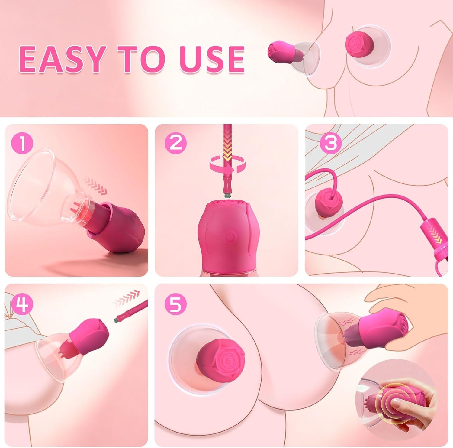 SuctionRose App - Controlled Nipple Sucker Vibrators - Vixen | Nova Network