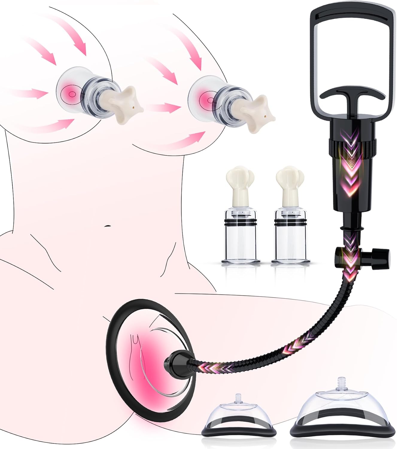 SuctionSeductress Nipple & Clit Pump Kit - Vixen | Nova Network