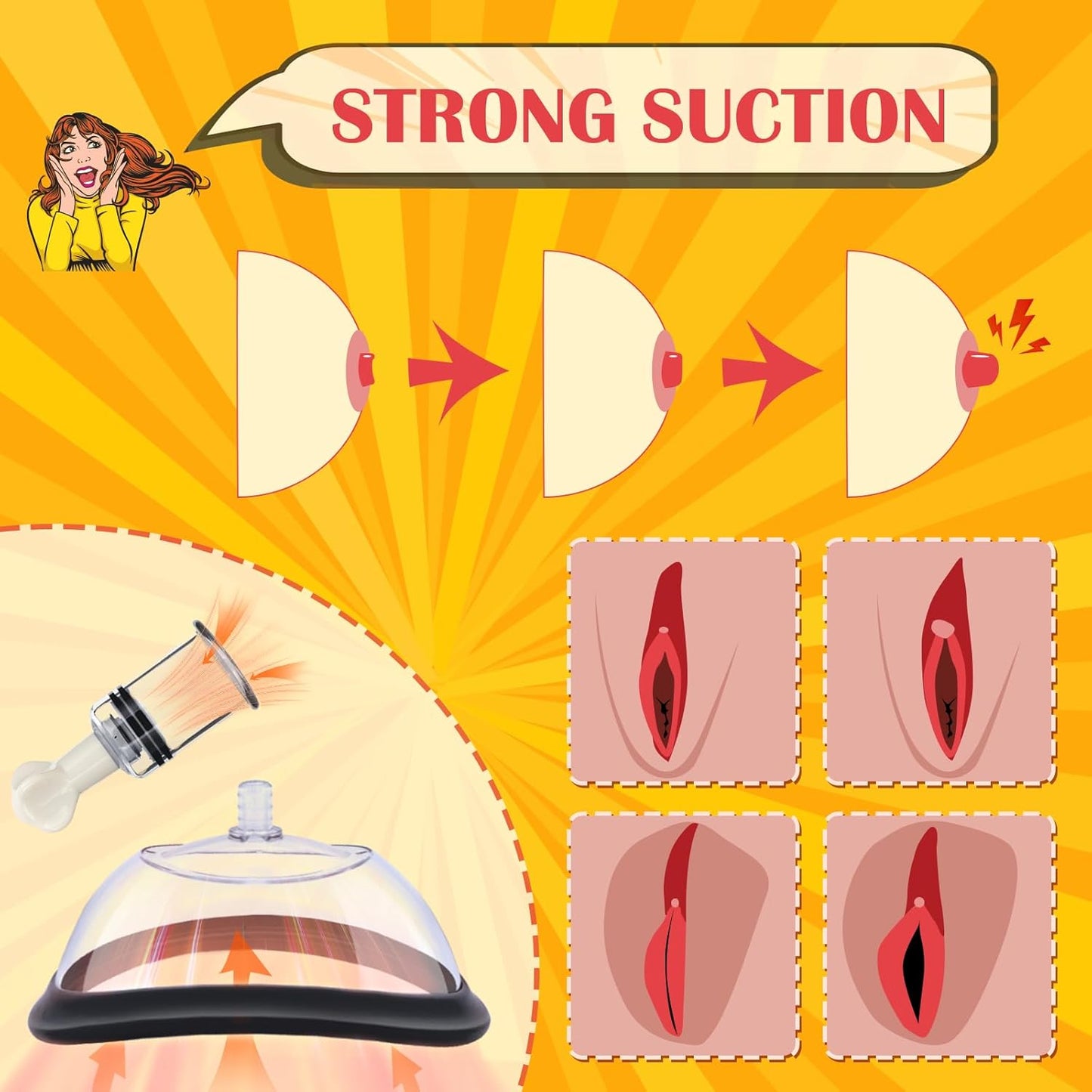 SuctionSeductress Nipple & Clit Pump Kit - Vixen | Nova Network