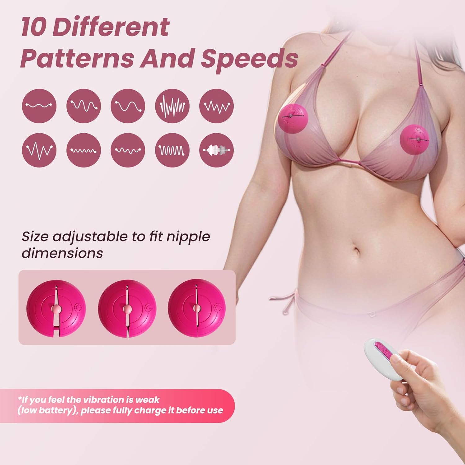 SuctionVibe Nipple Clamps - Vixen | Nova Network