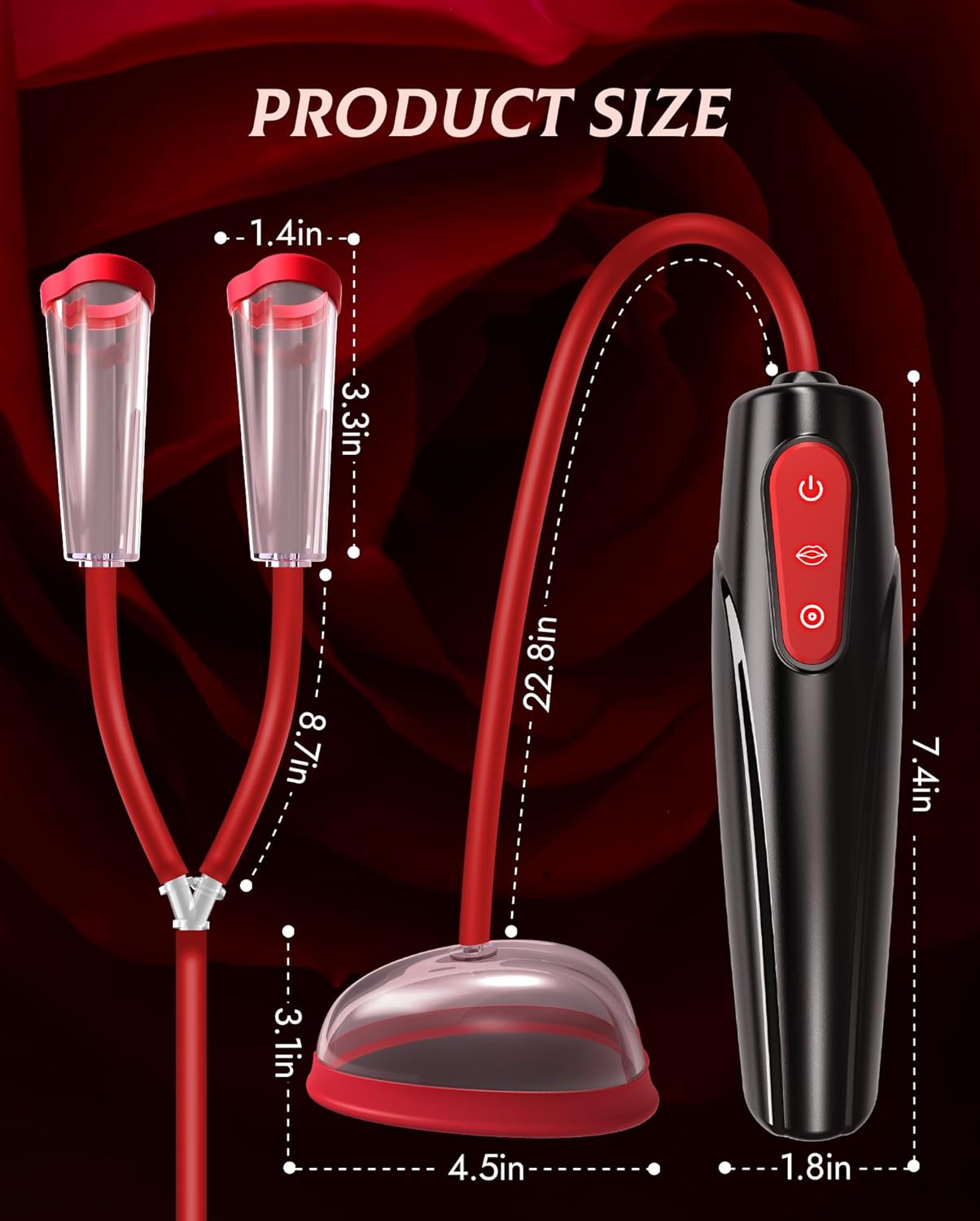 SuctionY 3 - in - 1 Pussy & Nipple Pleasure Pump - Vixen | Nova Network