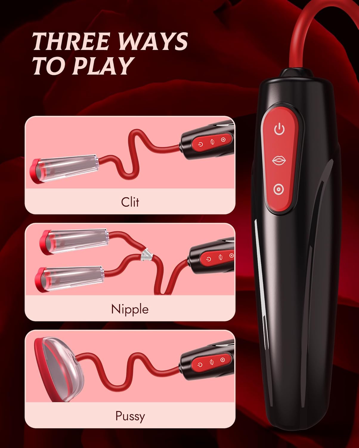 SuctionY 3 - in - 1 Pussy & Nipple Pleasure Pump - Vixen | Nova Network