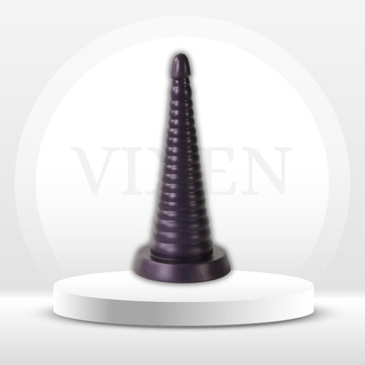 SummitCone 11" Anal Dilator Trainer – Progressive Stretch, Suction Base - Vixen Adult Playroom