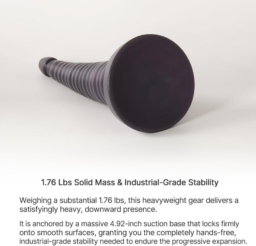 SummitCone 11" Anal Dilator Trainer – Progressive Stretch, Suction Base - Vixen Adult Playroom